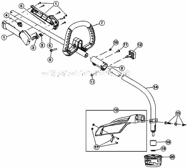 troy bilt 4 cycle trimmer parts diagram