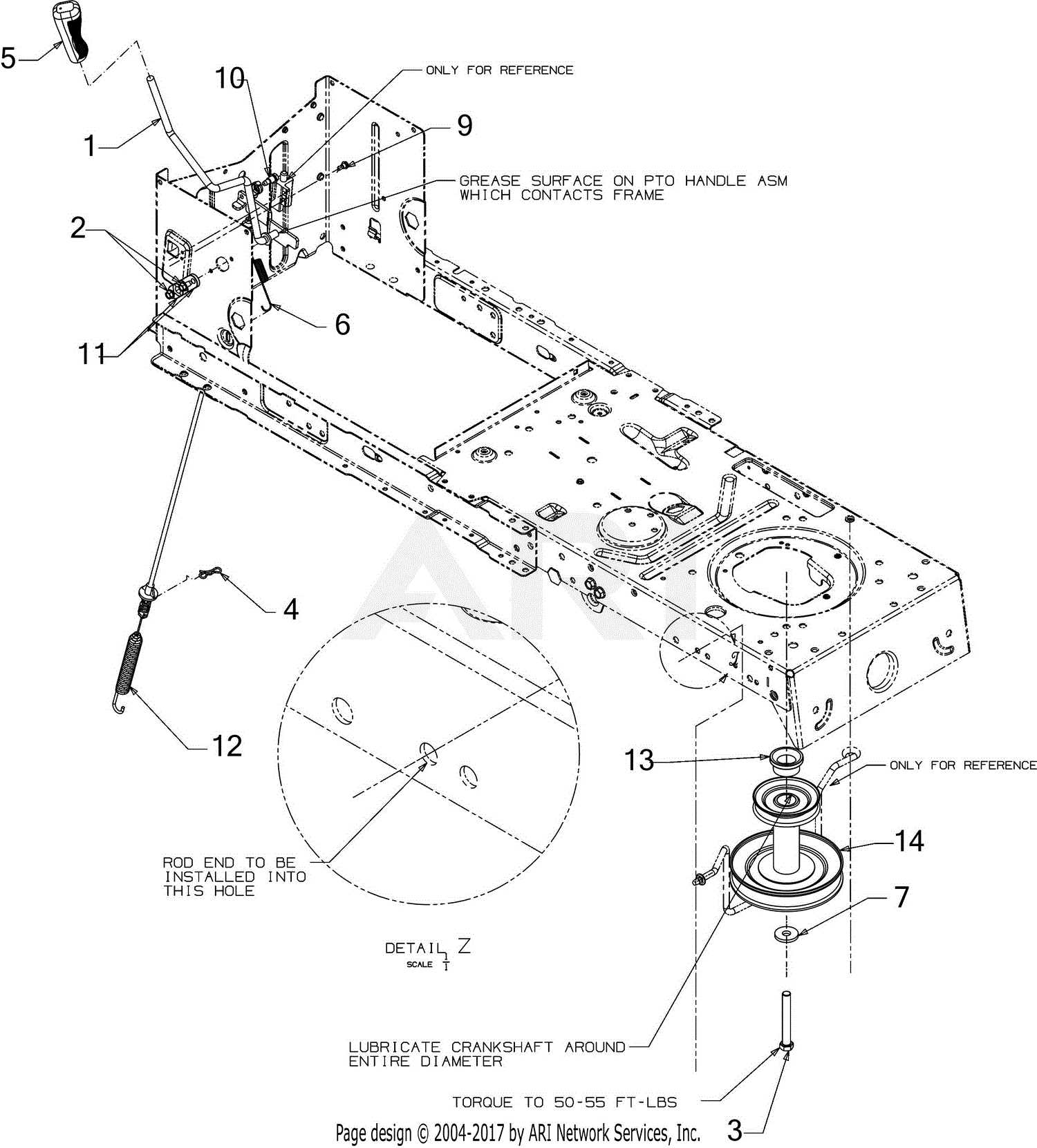 troy bilt mower parts diagram