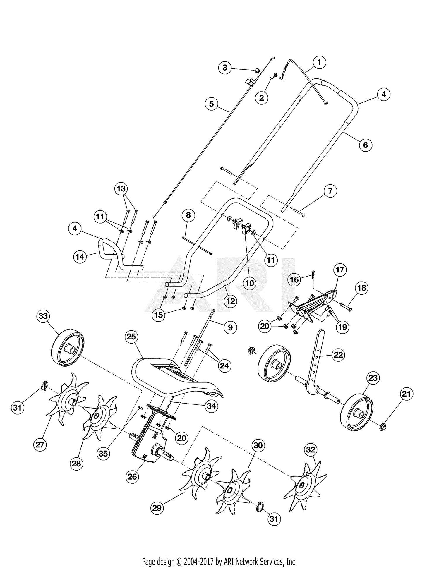 troy bilt parts diagram