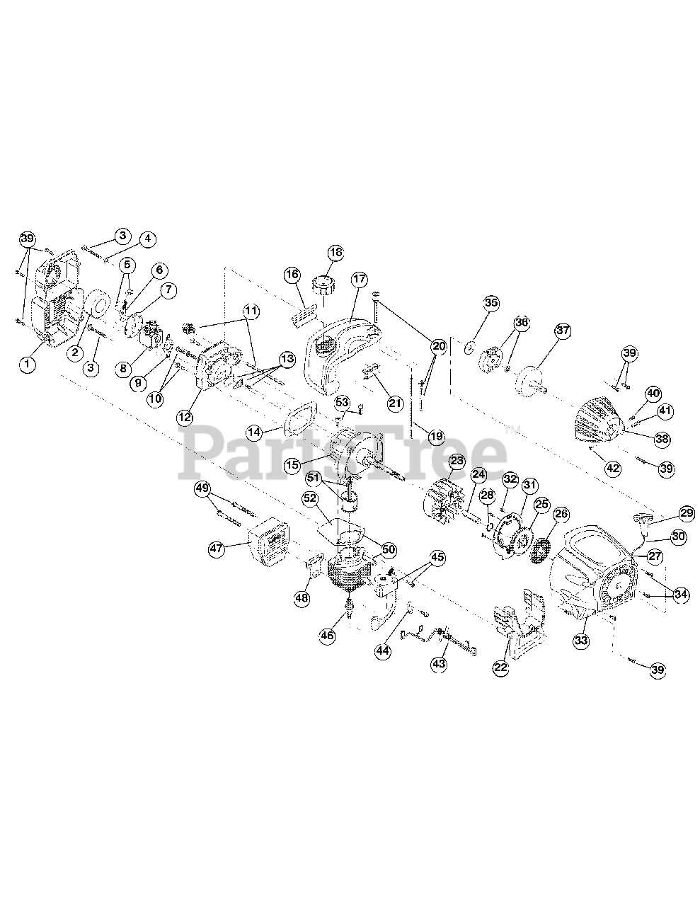 troy bilt tb144 parts diagram