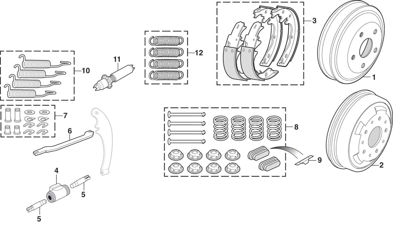 truck brake parts diagram