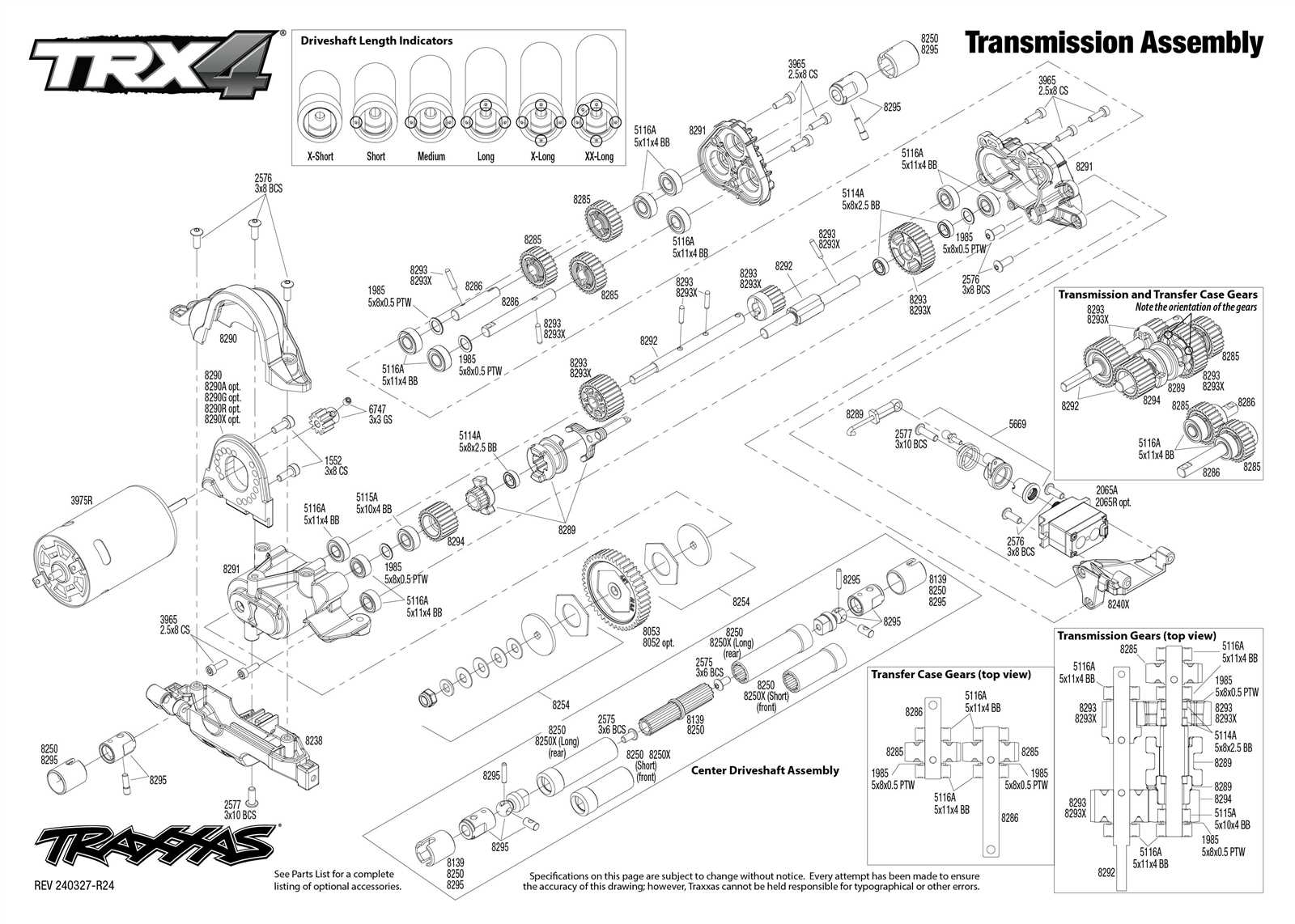 trx4 parts diagram