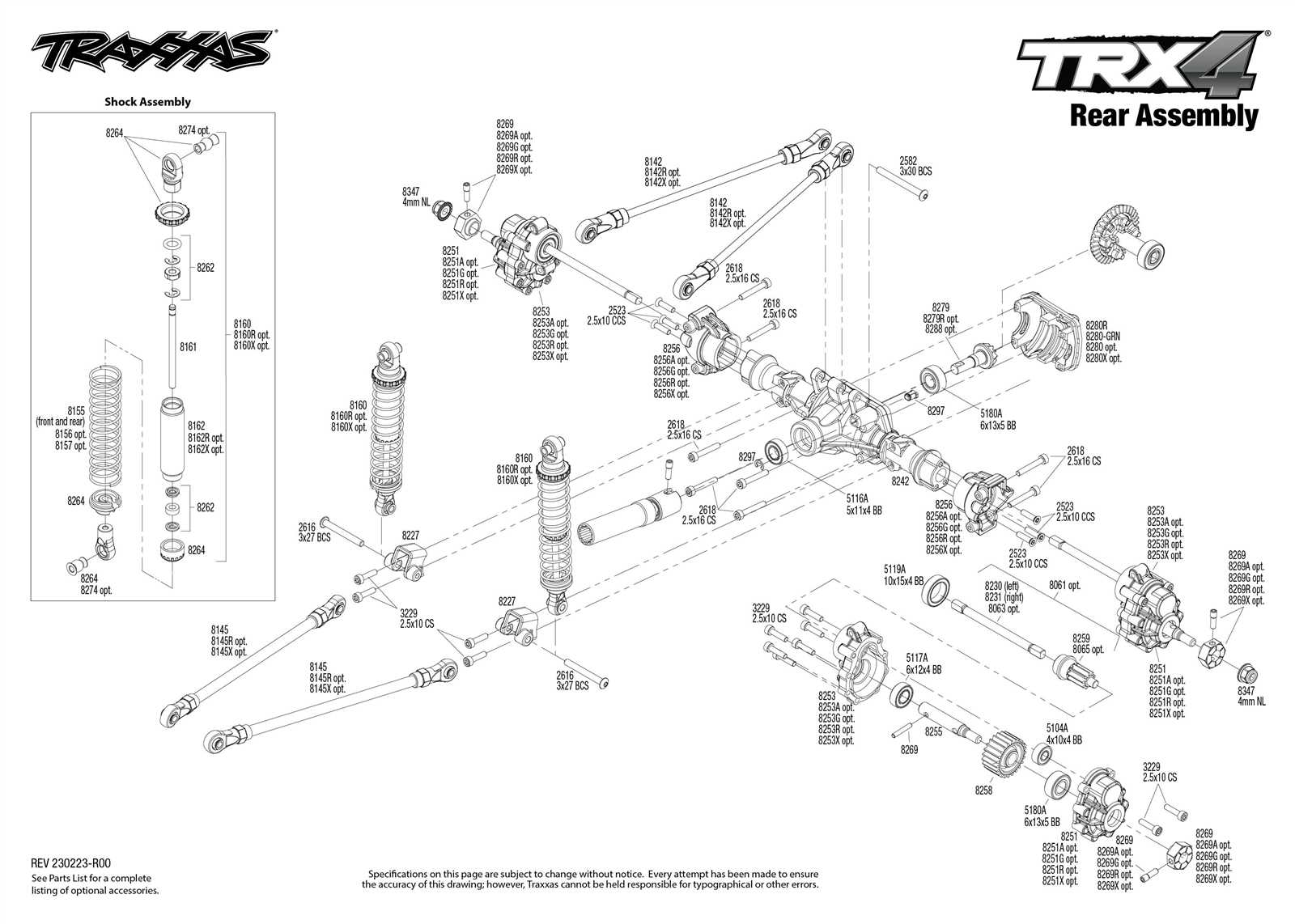 trx4 parts diagram