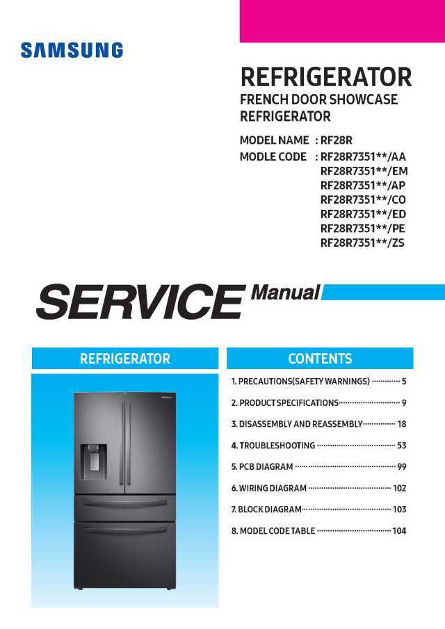 samsung french door refrigerator parts diagram