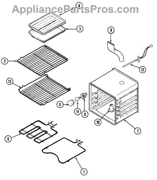 whirlpool oven parts diagram