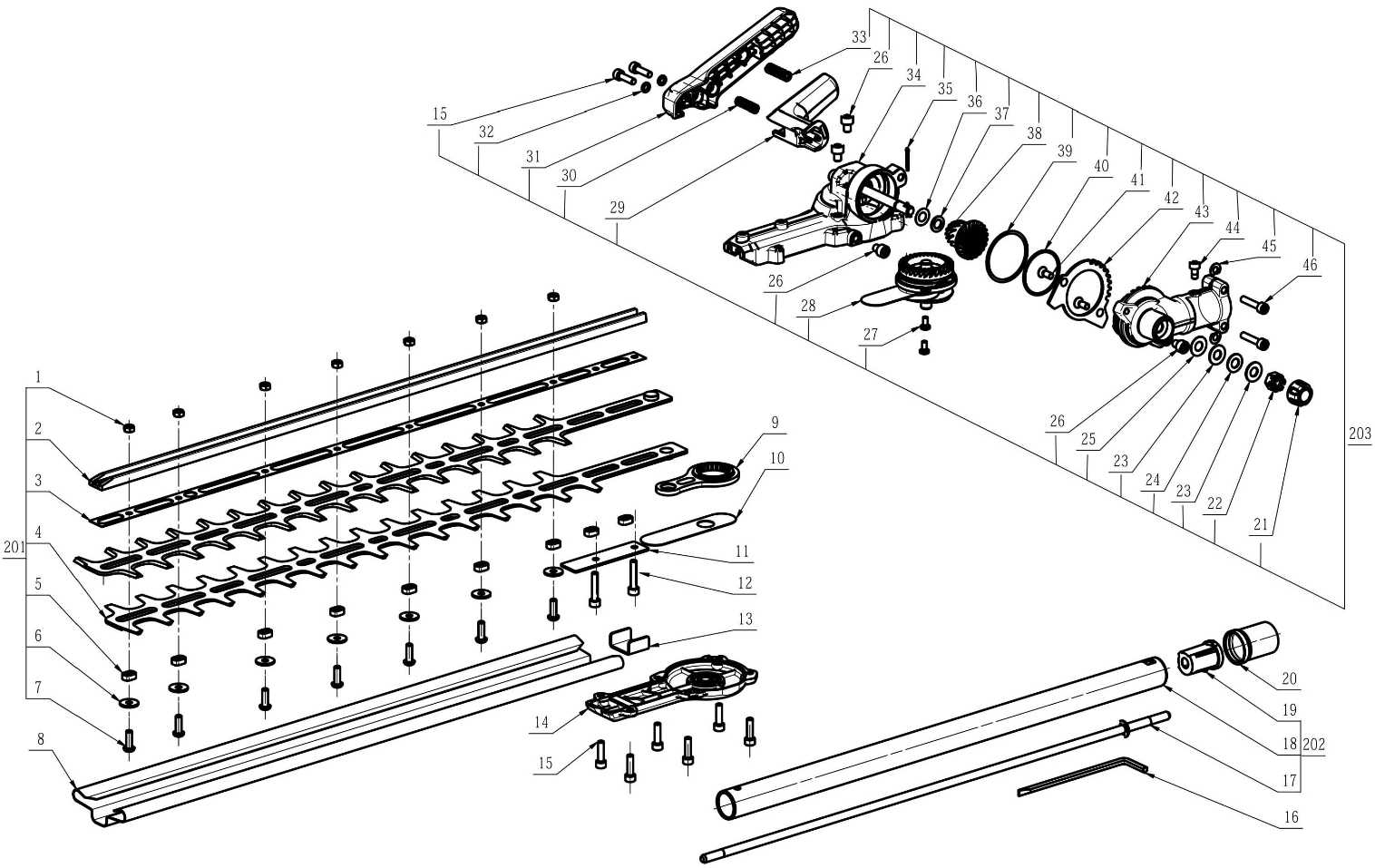 stihl hl km 145 parts diagram