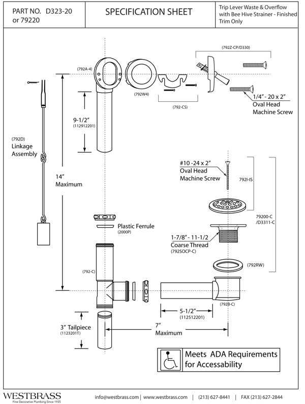 tub drain parts diagram