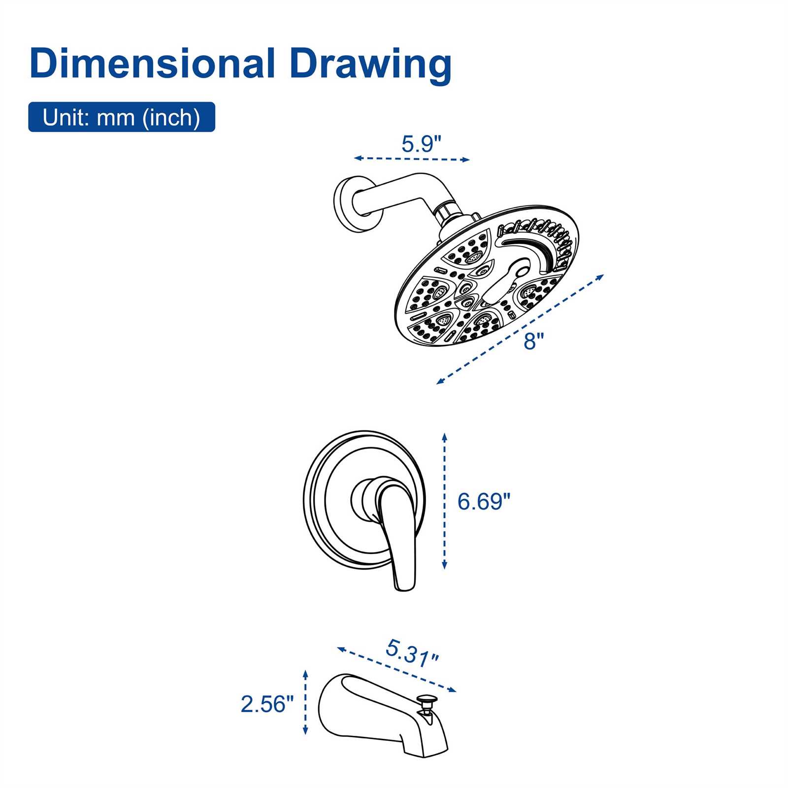 tub faucet parts diagram