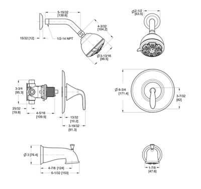 tub faucet parts diagram