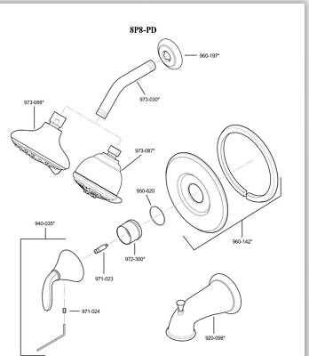 tub spout parts diagram