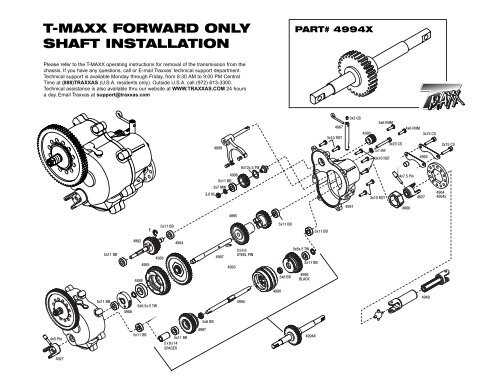 traxxas t maxx 2.5 parts diagram