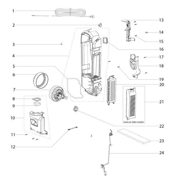 sanitaire vacuum parts diagram