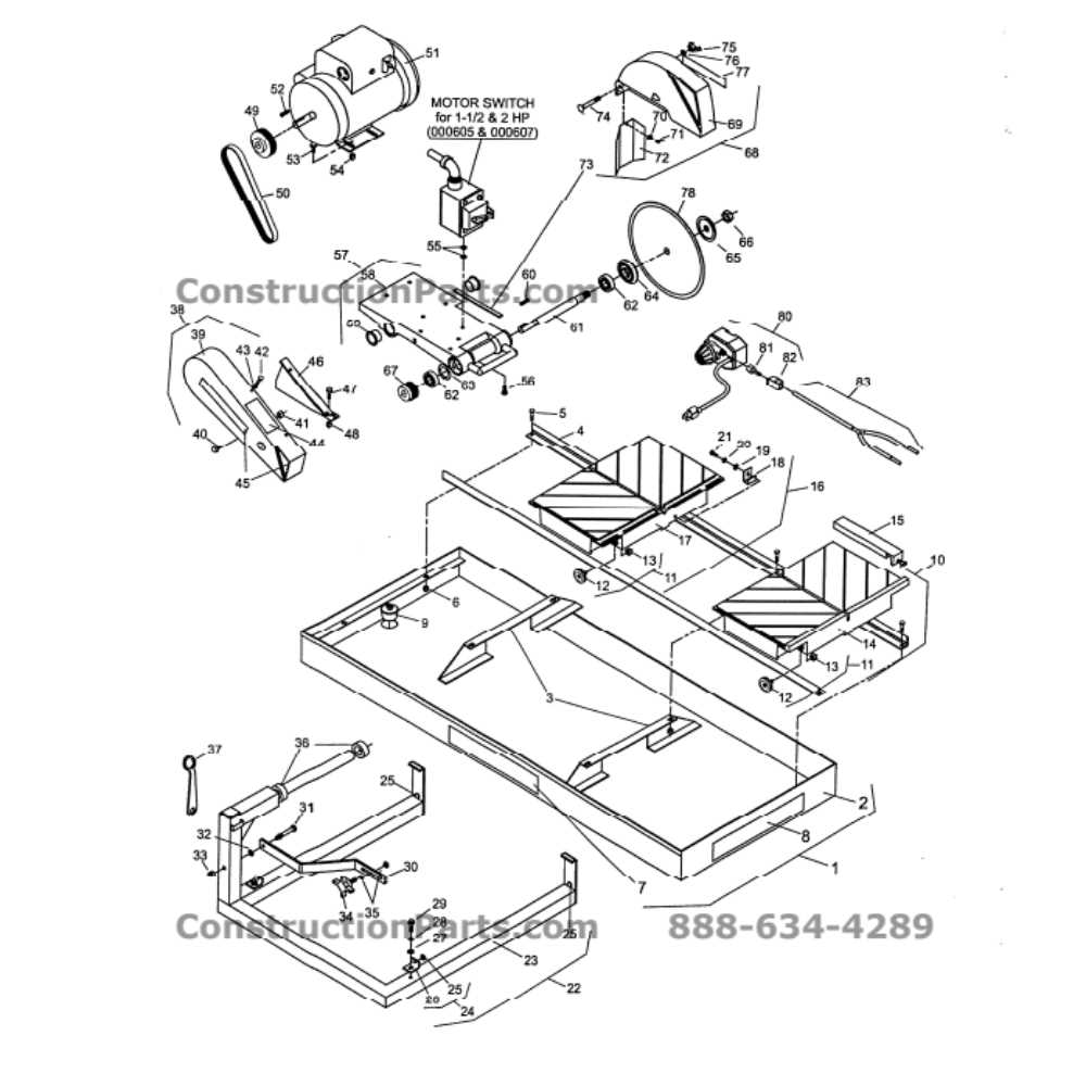 ryobi table saw parts diagram