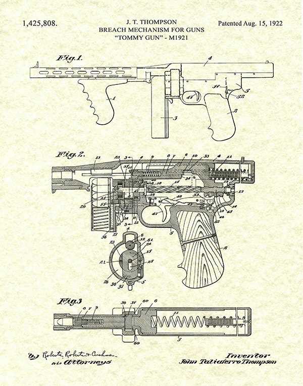 tommy gun parts diagram