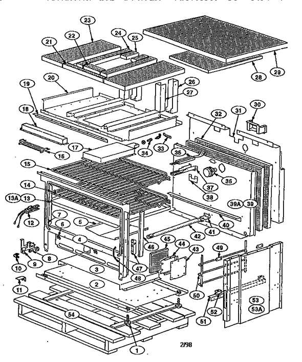 u.s. range parts diagram