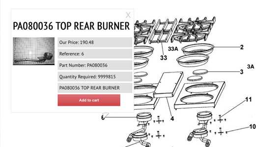 viking range parts diagram