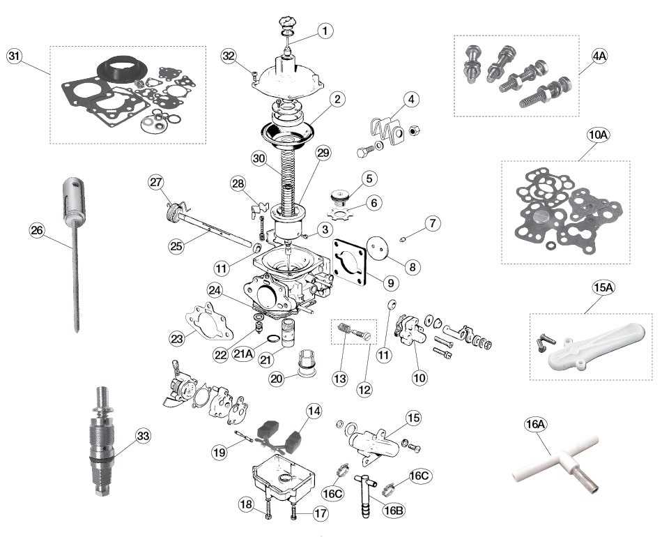 zenith carburetor parts diagram