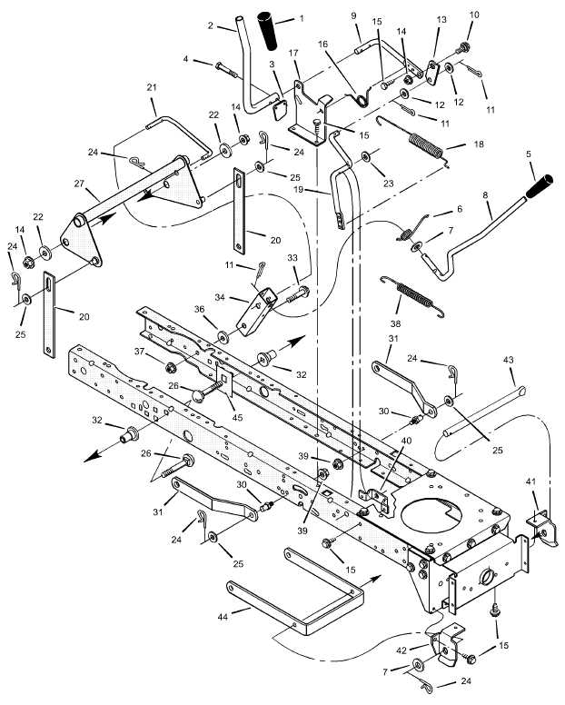 push mower murray lawn mower parts diagram