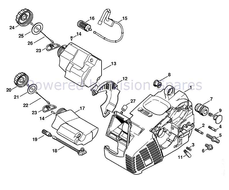 stihl ms193t parts diagram