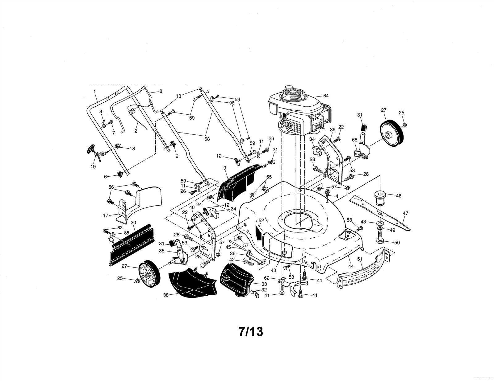 poulan riding lawn mower parts diagram