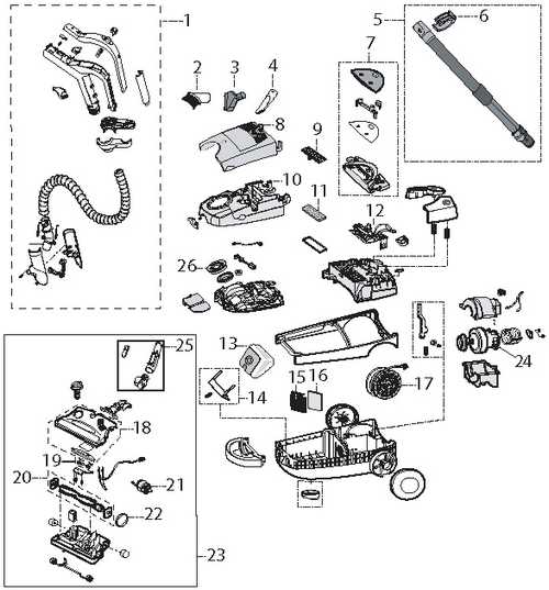 riccar vacuum parts diagram