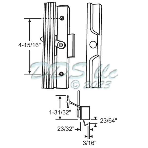 pella patio door parts diagram