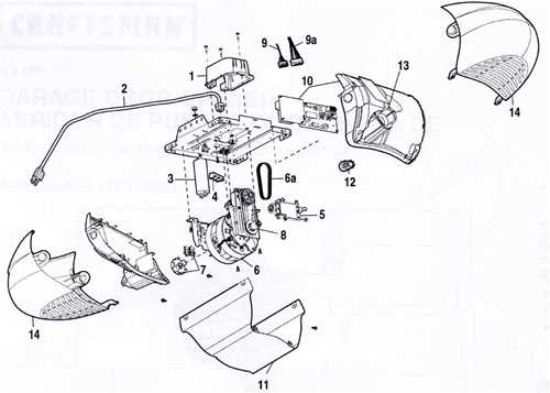 sears lawn mower parts diagram