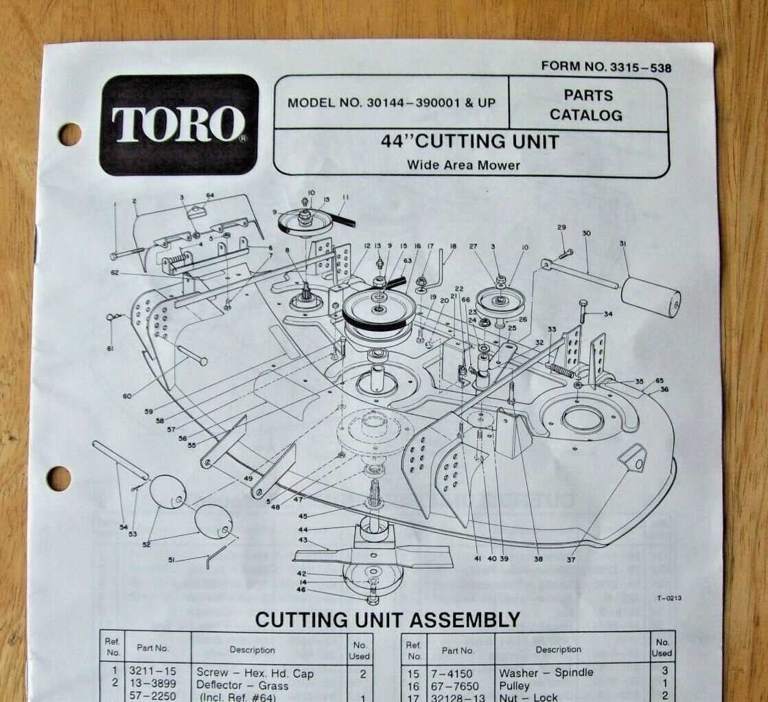 toro parts diagram