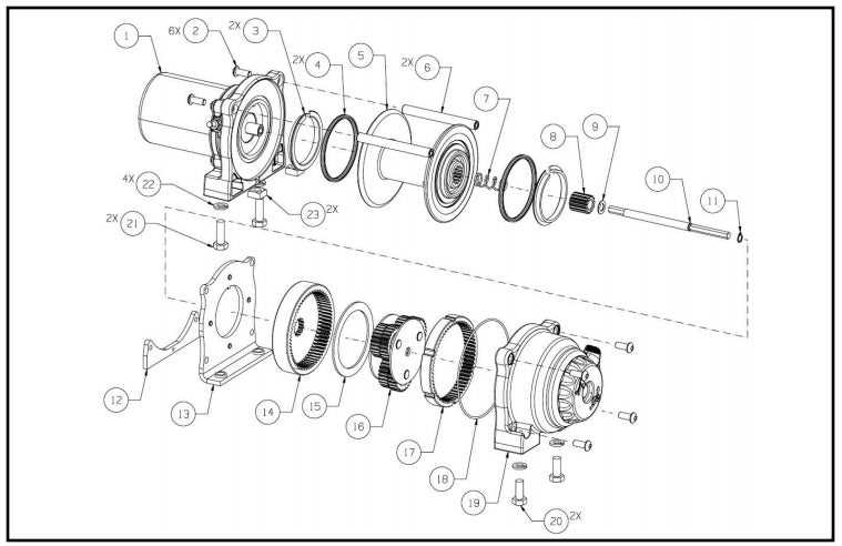 warn atv winch parts diagram