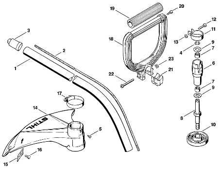 stihl fs 76 trimmer parts diagram