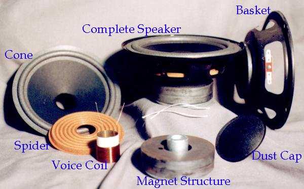 speaker parts diagram