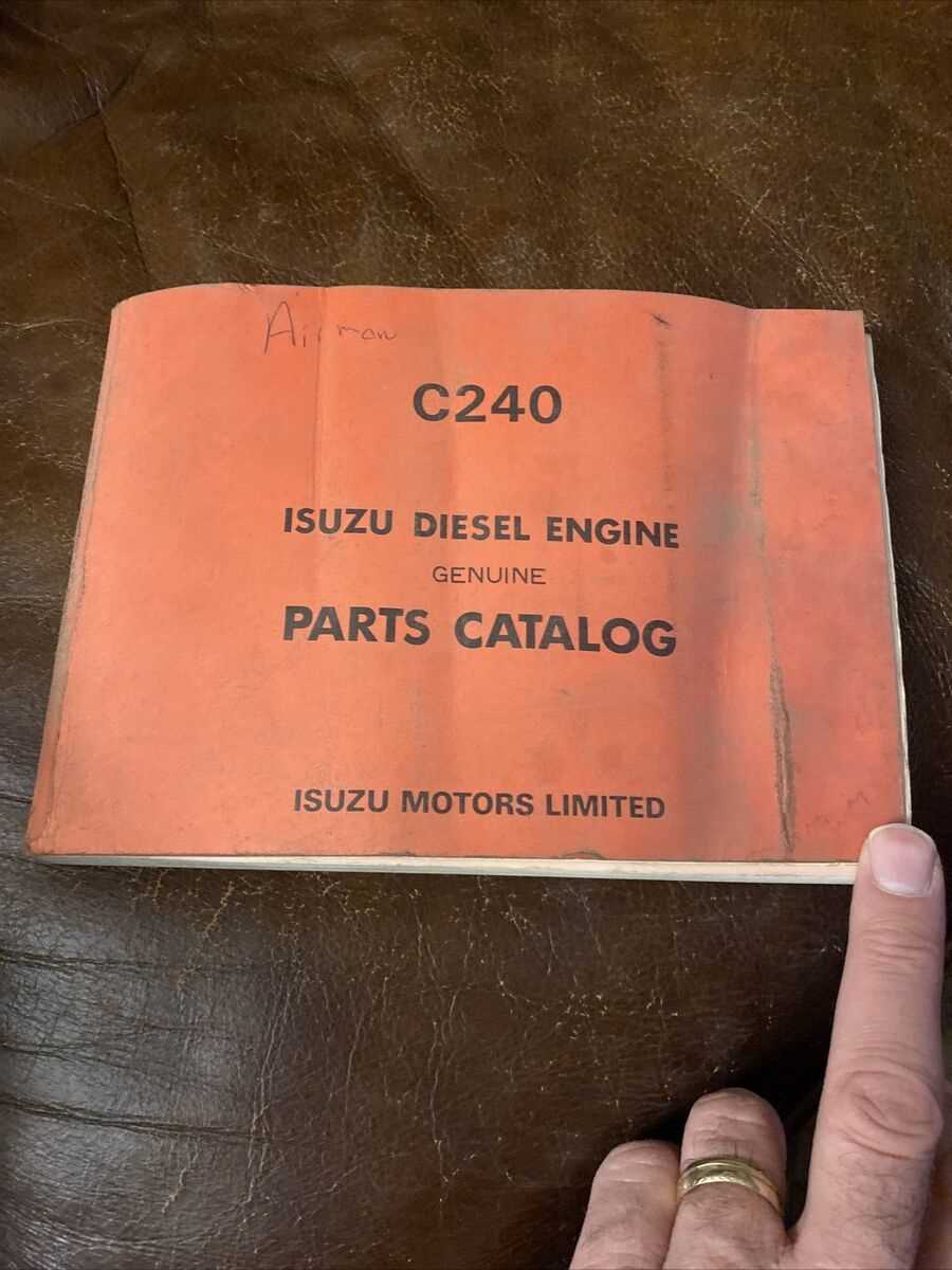 isuzu c240 engine parts diagram