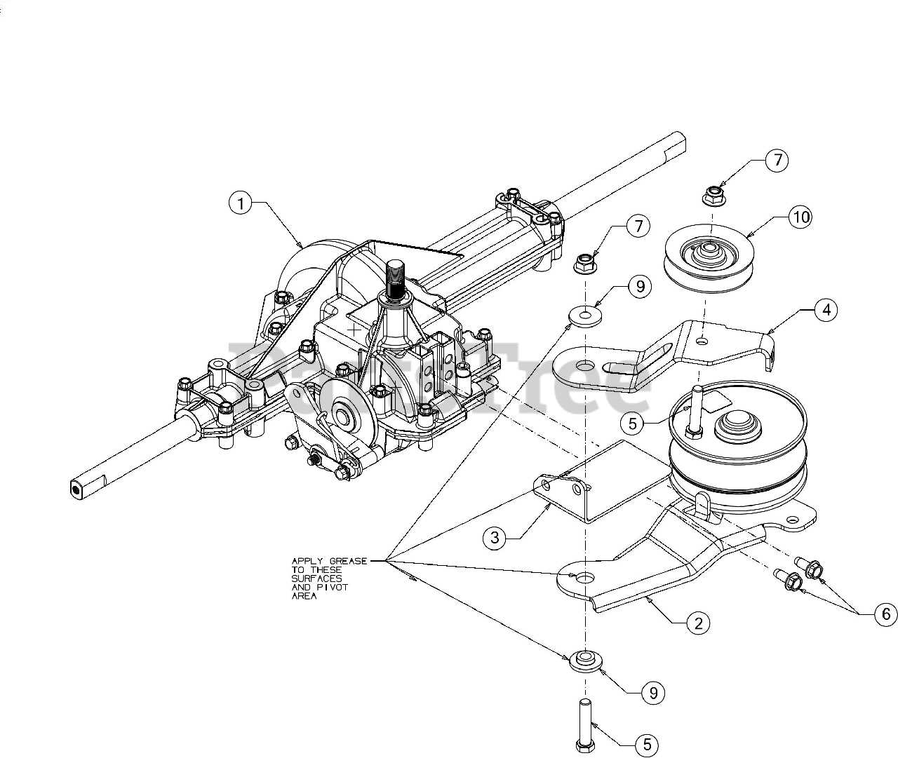 troy bilt riding lawn mower parts diagram