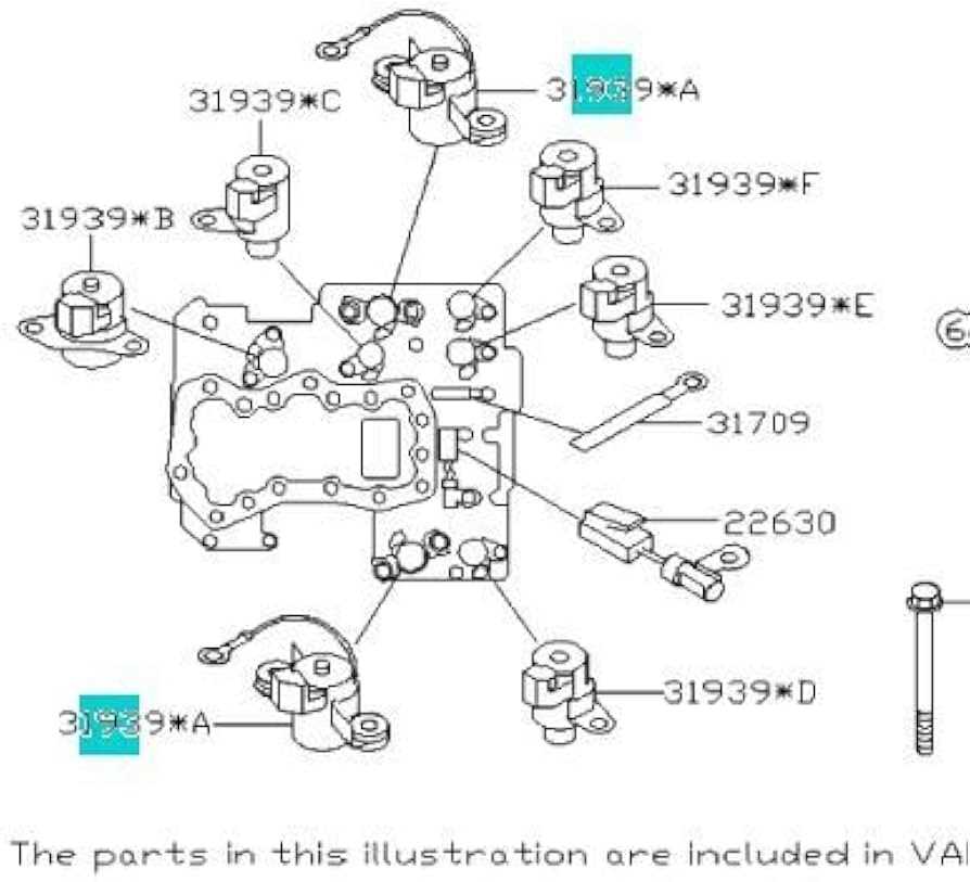 subaru transmission parts diagram