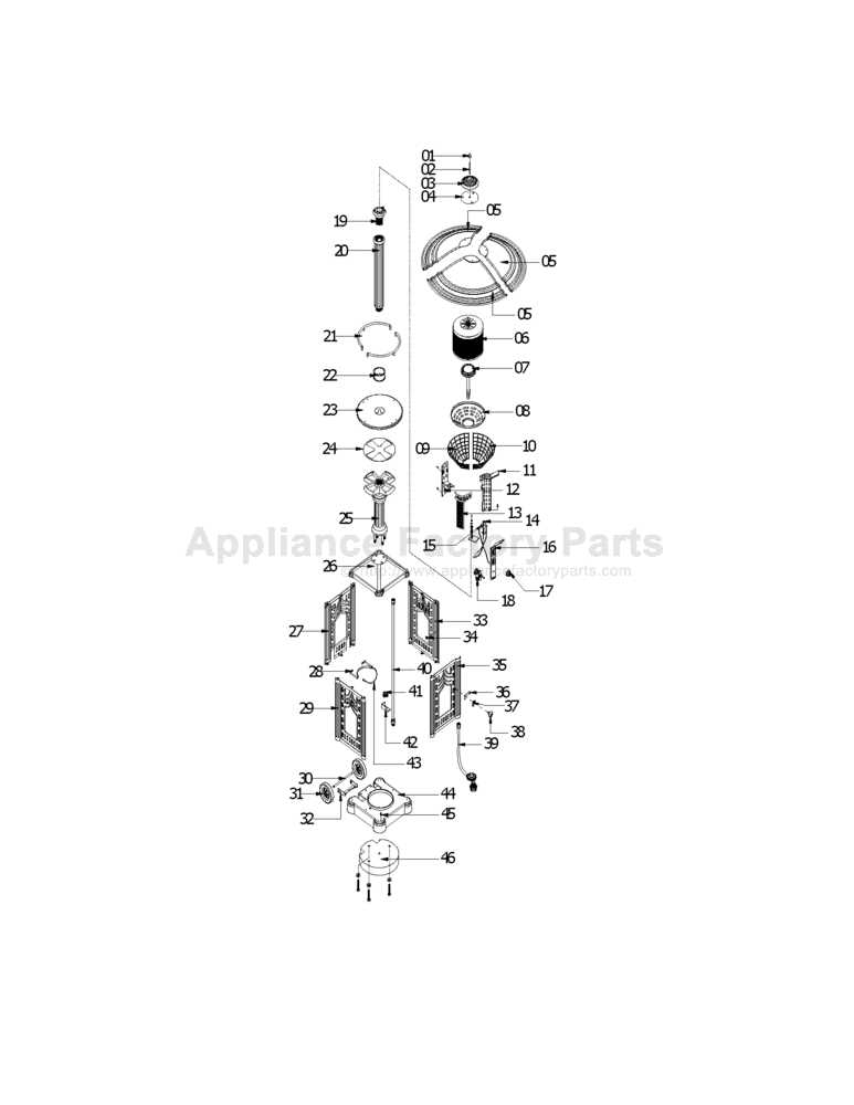 replacement patio heater parts diagram