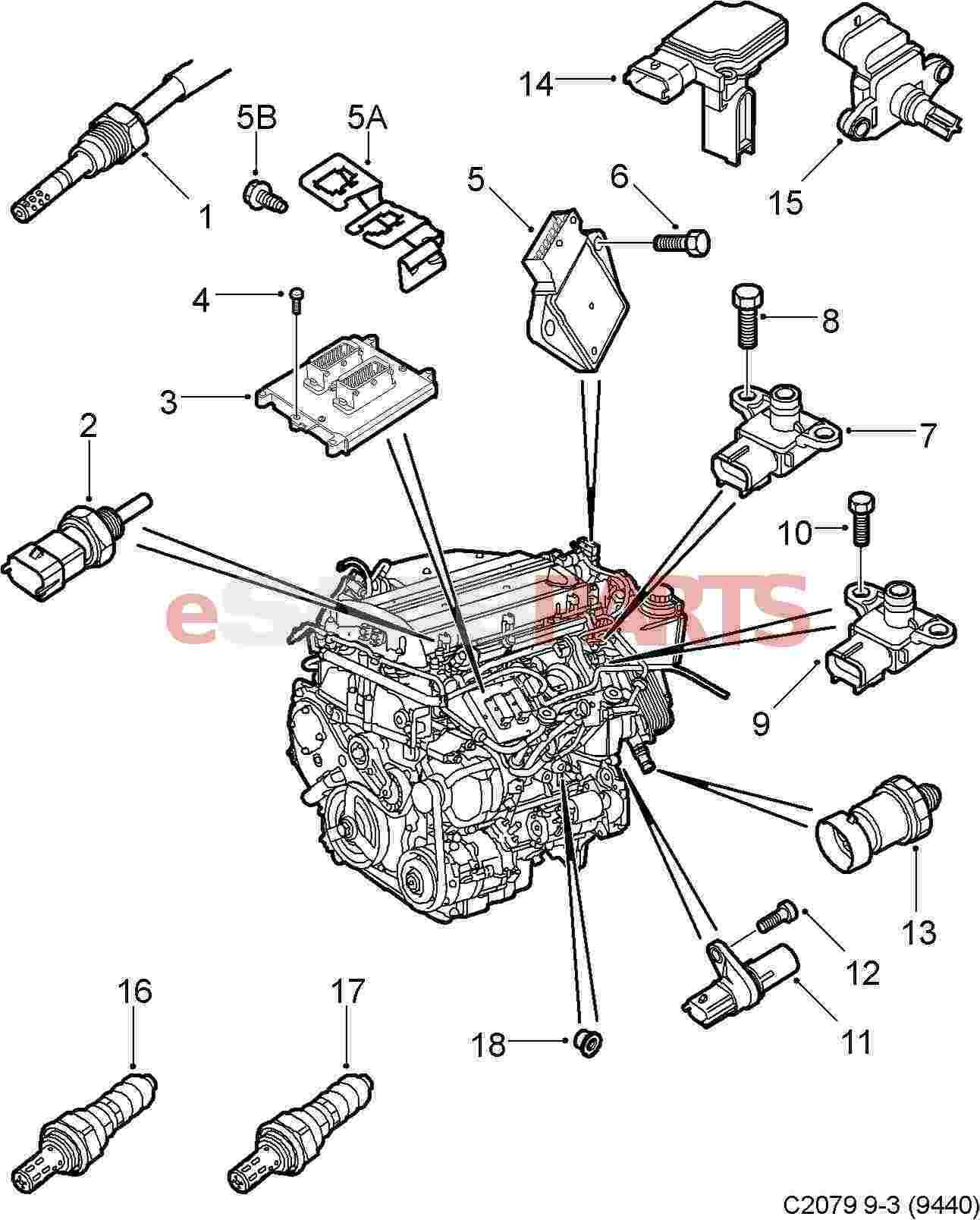 saab 9 3 parts diagram