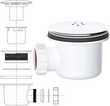 shower drain parts diagram