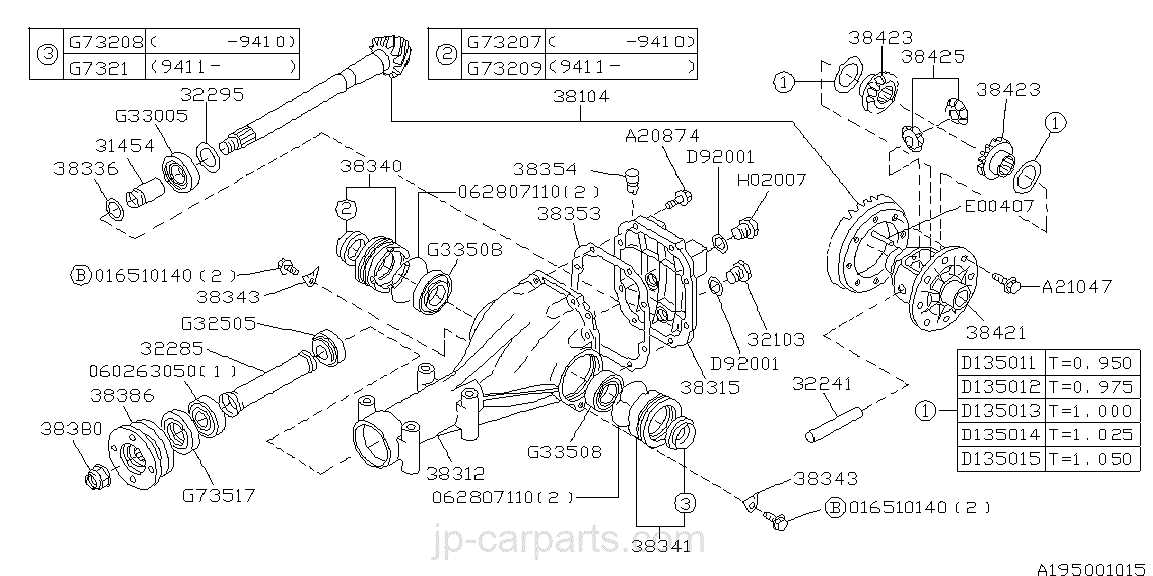 subaru impreza parts diagram