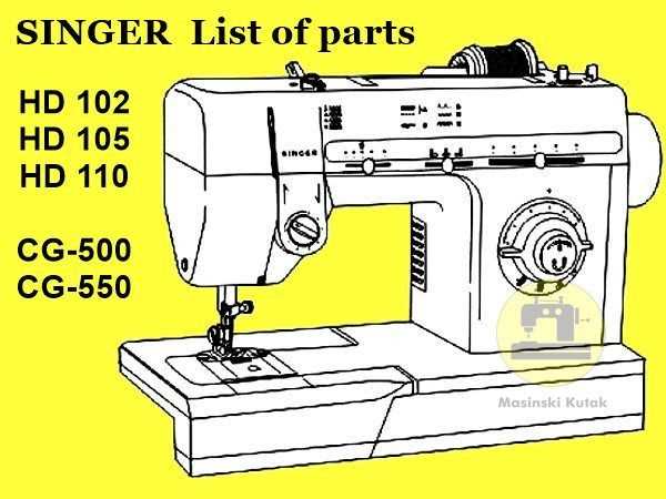 vintage singer sewing machine parts diagram