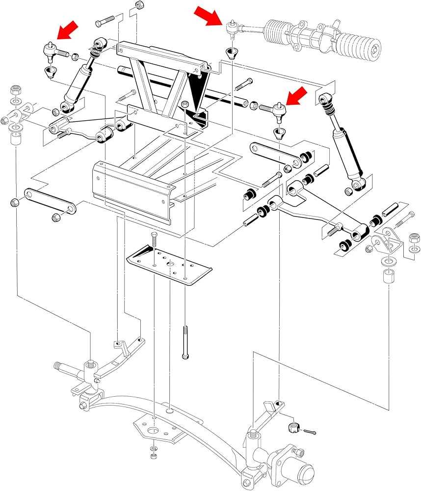 yamaha golf cart front end parts diagram