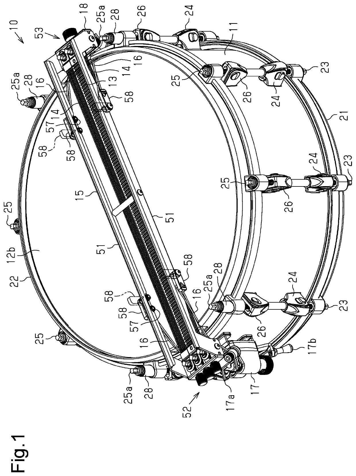 snare drum parts diagram