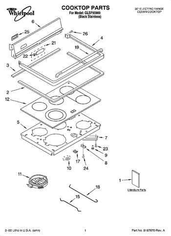 whirlpool accubake oven parts diagram