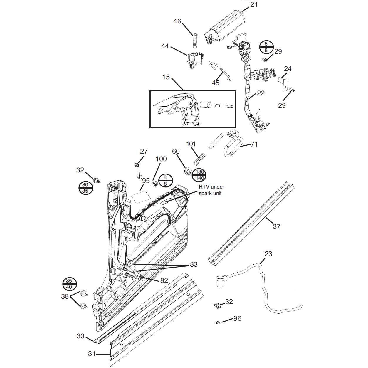 paslode f 350p parts diagram