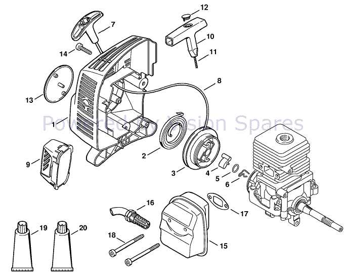 stihl mm55 tiller parts diagram