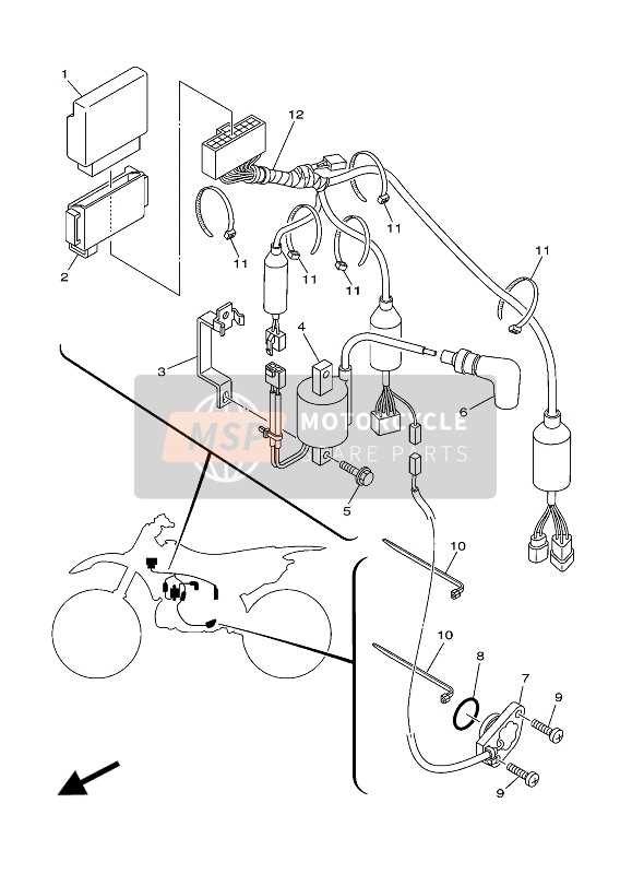 yz250 parts diagram