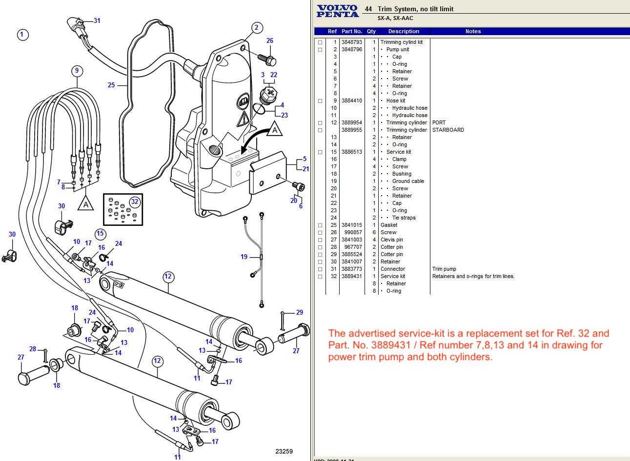 volvo penta sx parts diagram