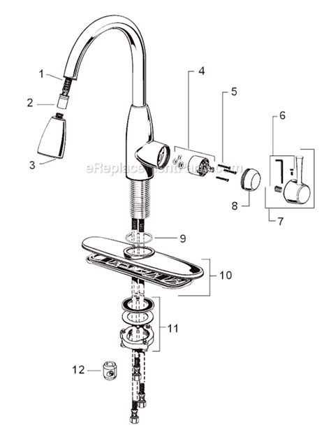 shower head parts diagram