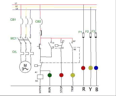part winding starter diagram