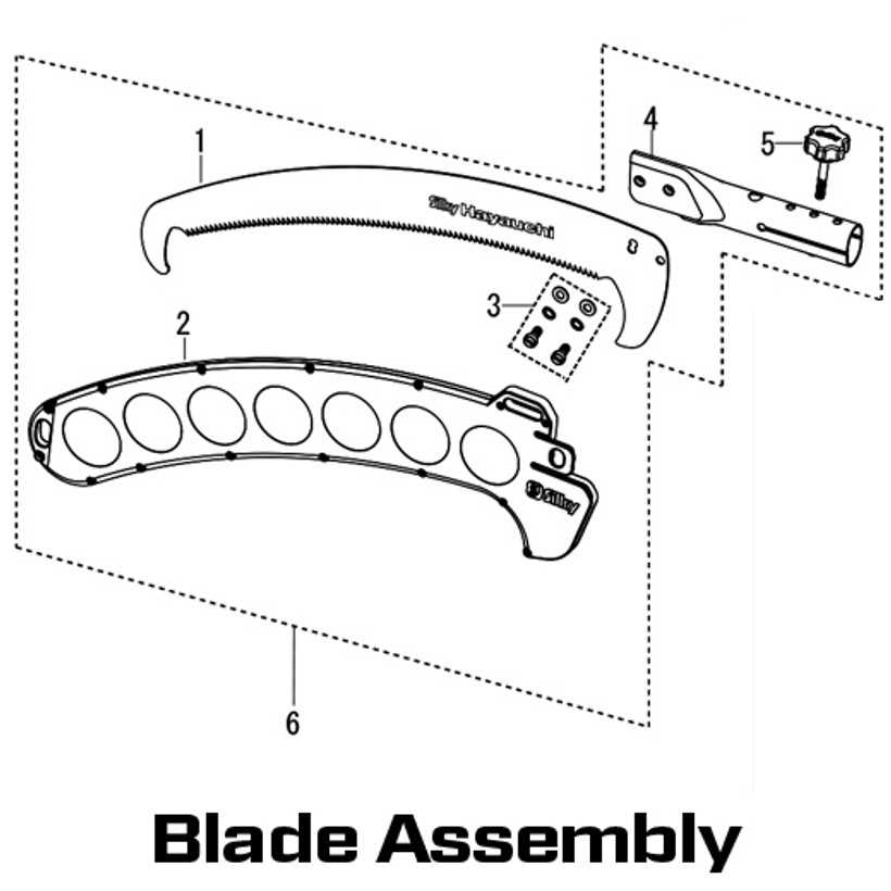 pole saw parts diagram