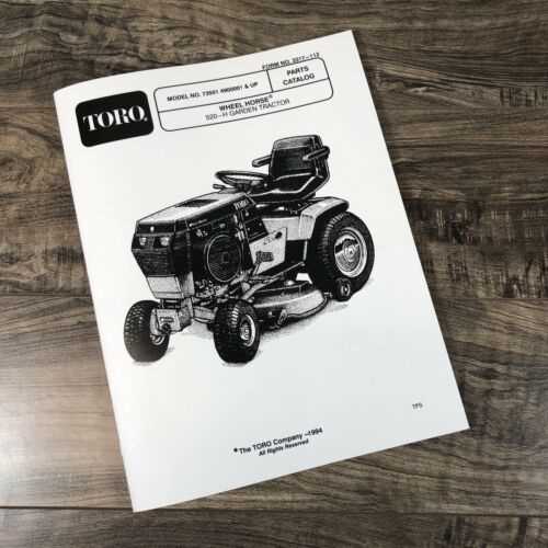 toro wheel horse 520h parts diagram